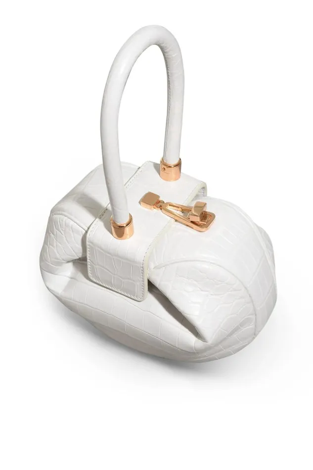Gabriela Hearst Mini Bags WomenMen Demi Bag In Ivory Crocodile Leather