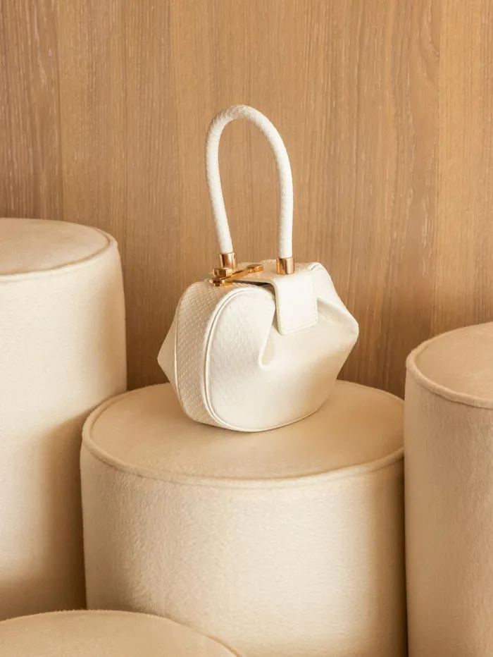 Gabriela Hearst Mini Bags WomenMen Demi Bag In Ivory Snakeskin