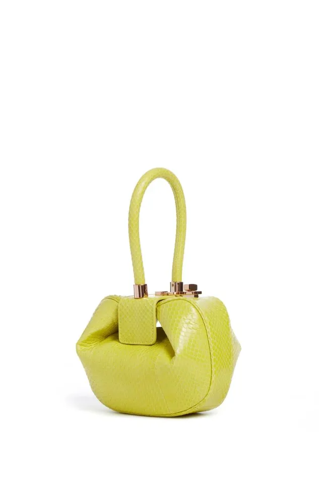 Gabriela Hearst Mini Bags WomenMen Demi Bag In Lime Adamite Snakeskin