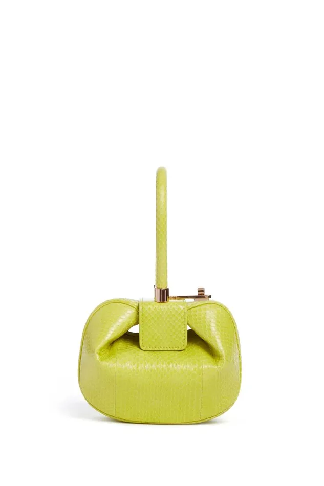 Gabriela Hearst Mini Bags WomenMen Demi Bag In Lime Adamite Snakeskin