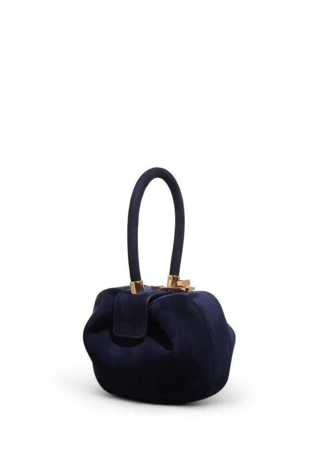 Gabriela Hearst Mini Bags WomenMen Demi Bag In Navy Suede