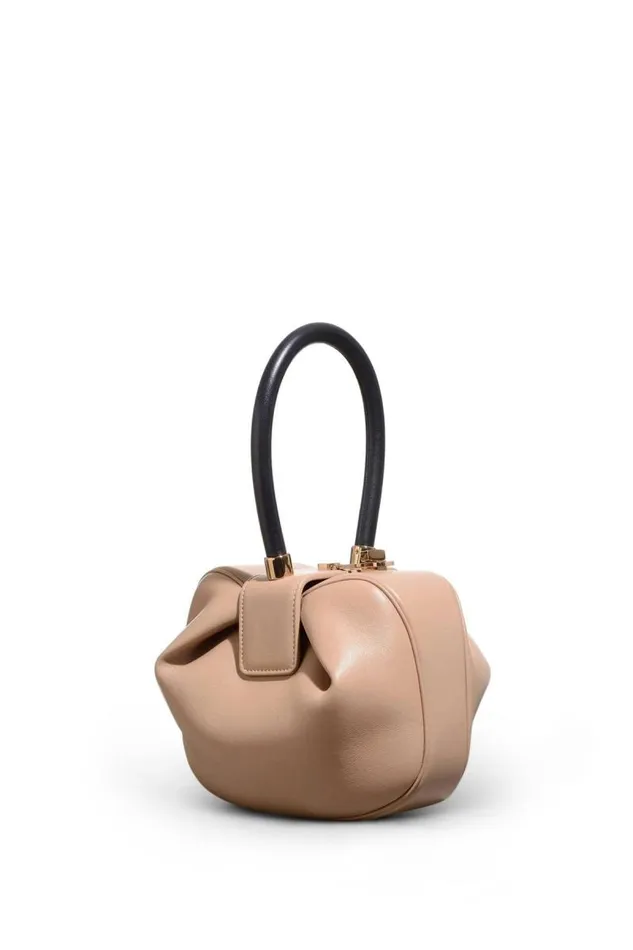 Gabriela Hearst Mini Bags WomenMen Demi Bag In Nude and Navy Nappa Leather