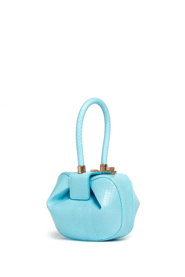 Gabriela Hearst Mini Bags WomenMen Demi Bag In Pale Blue Snakeskin