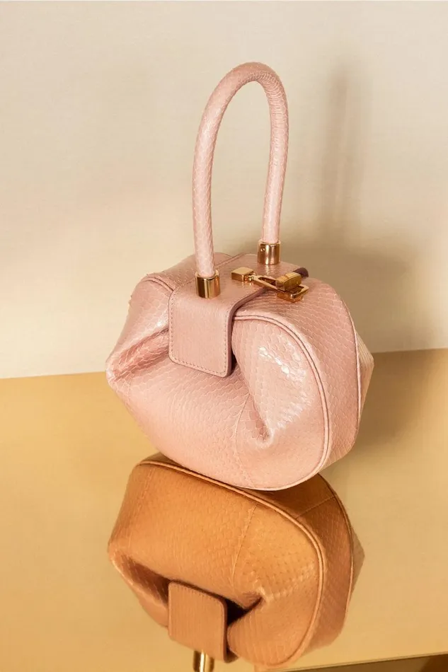 Gabriela Hearst Mini Bags WomenMen Demi Bag In Pink Snakeskin