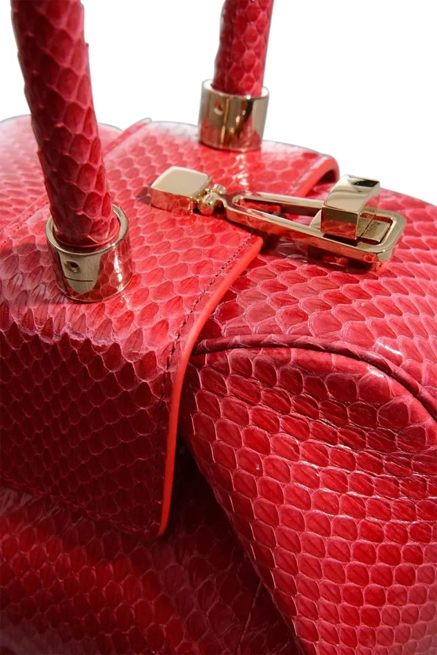 Gabriela Hearst Mini Bags WomenMen Demi Bag In Red Snakeskin