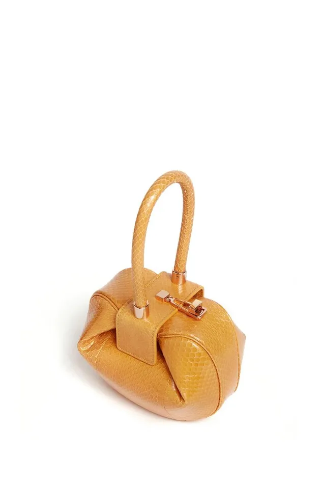 Gabriela Hearst Mini Bags WomenMen Demi Bag In Saffron Snakeskin