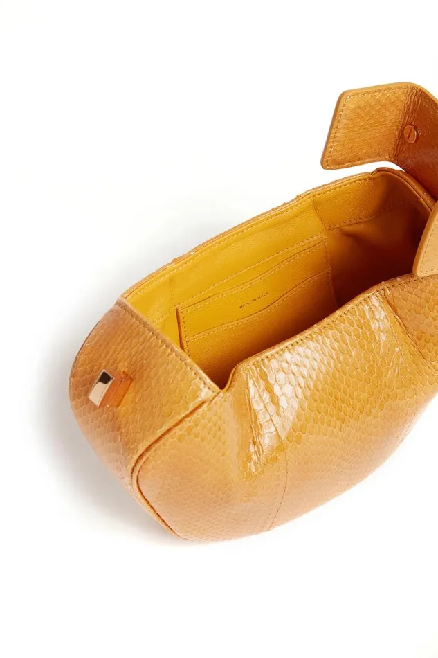 Gabriela Hearst Mini Bags WomenMen Demi Bag In Saffron Snakeskin