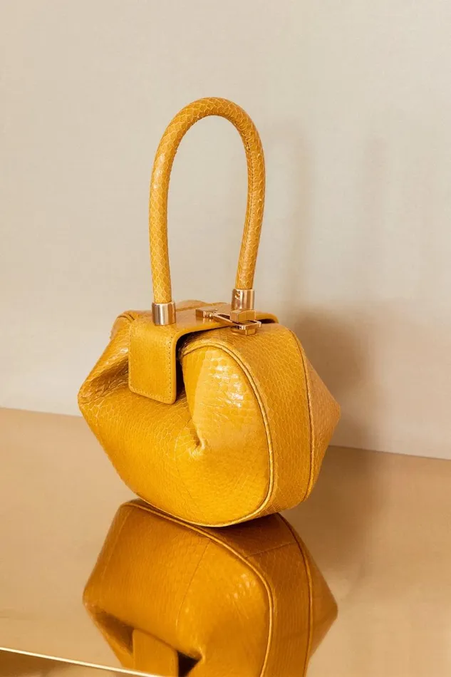 Gabriela Hearst Mini Bags WomenMen Demi Bag In Saffron Snakeskin