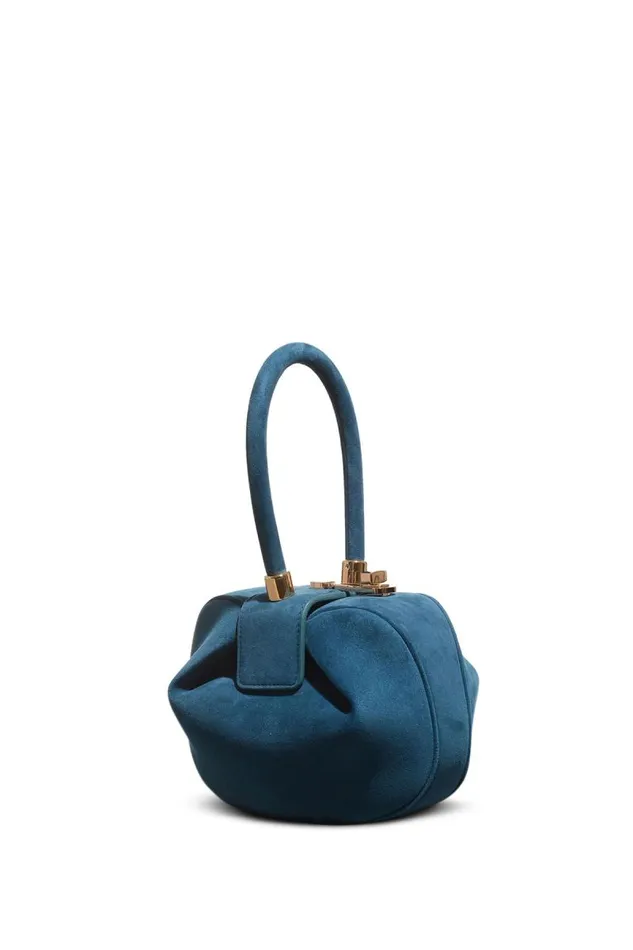 Gabriela Hearst Mini Bags WomenMen Demi Bag In Teal Suede