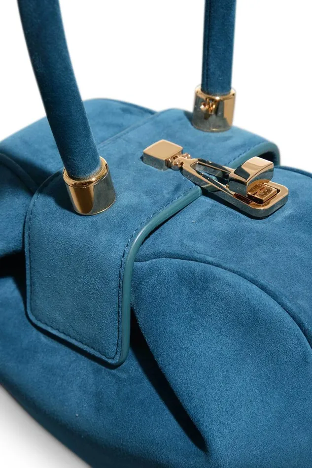 Gabriela Hearst Mini Bags WomenMen Demi Bag In Teal Suede