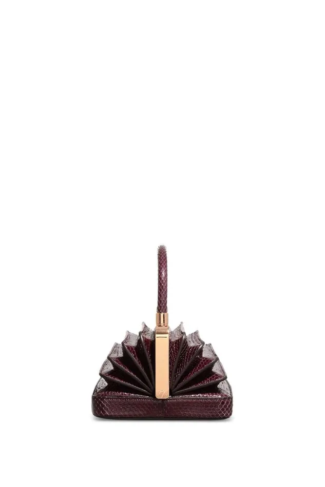 Gabriela Hearst Mini Bags WomenMen Mini Diana Bag In Bordeaux Snakeskin