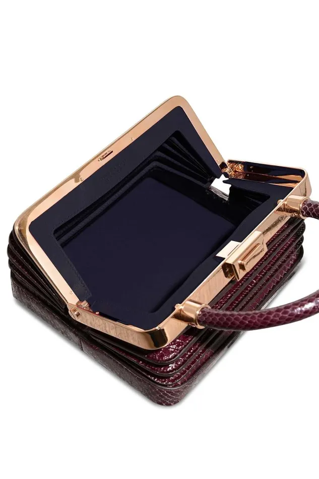 Gabriela Hearst Mini Bags WomenMen Mini Diana Bag In Bordeaux Snakeskin