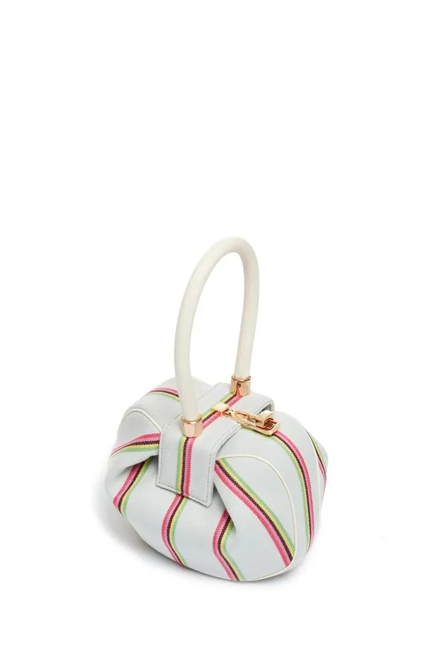 Gabriela Hearst Mini Bags WomenMen Striped Demi Bag In Ivory Wool
