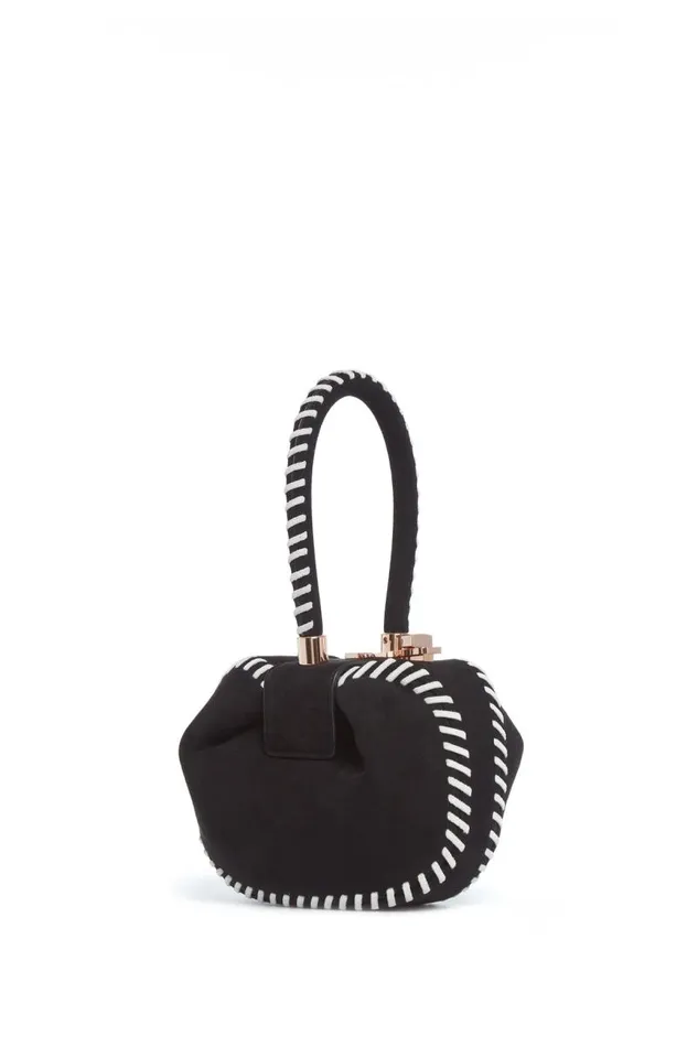 Gabriela Hearst Mini Bags WomenMen Whipstitch Demi Bag In Black Suede
