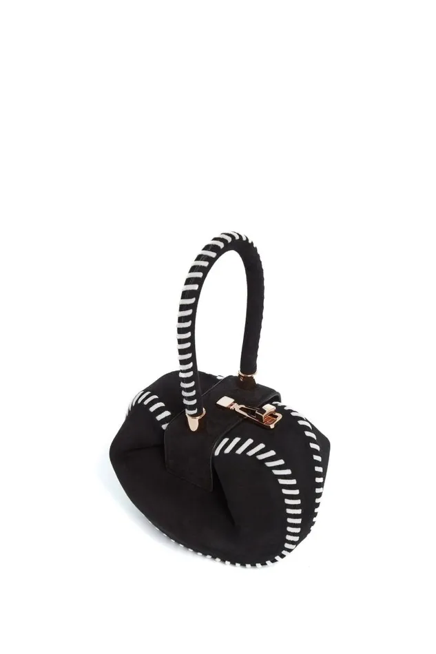 Gabriela Hearst Mini Bags WomenMen Whipstitch Demi Bag In Black Suede
