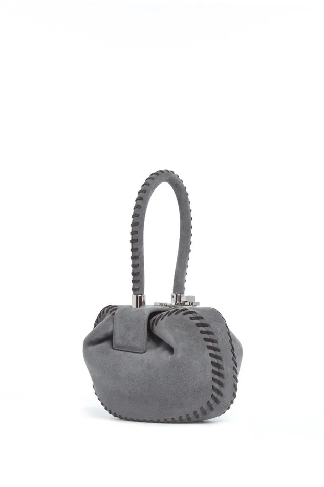 Gabriela Hearst Mini Bags WomenMen Whipstitch Demi Bag In Charcoal Suede
