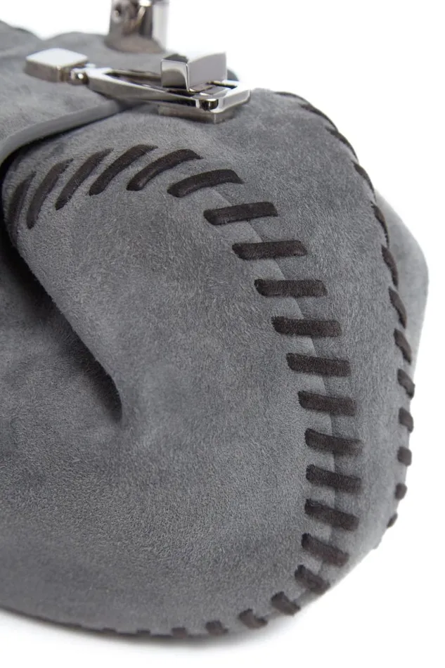 Gabriela Hearst Mini Bags WomenMen Whipstitch Demi Bag In Charcoal Suede