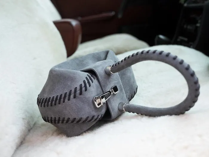 Gabriela Hearst Mini Bags WomenMen Whipstitch Demi Bag In Charcoal Suede