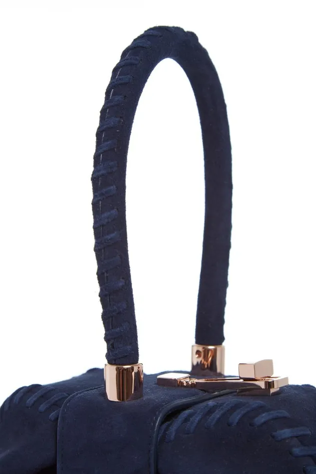 Gabriela Hearst Mini Bags WomenMen Whipstitch Demi Bag In Navy Suede
