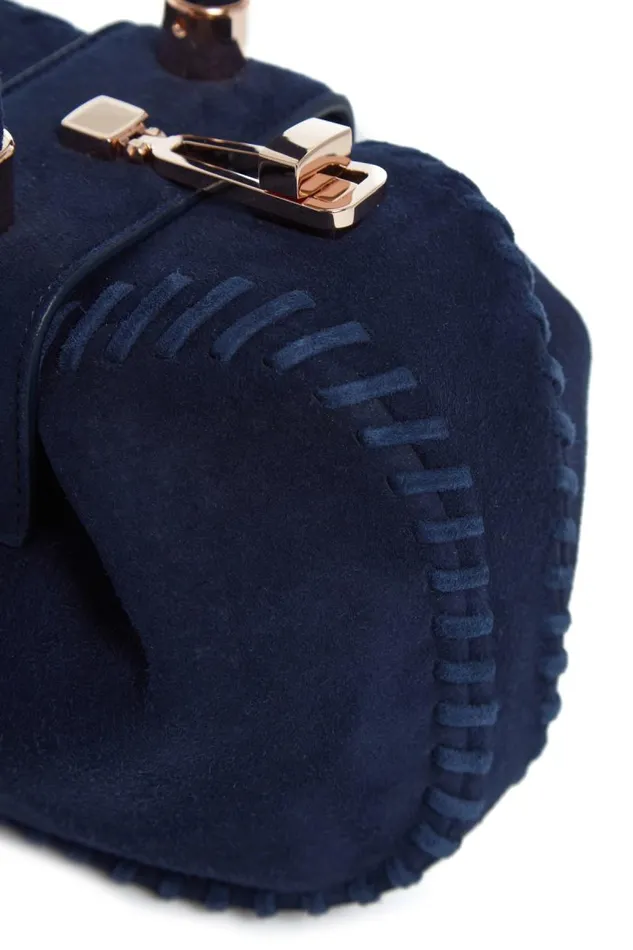 Gabriela Hearst Mini Bags WomenMen Whipstitch Demi Bag In Navy Suede