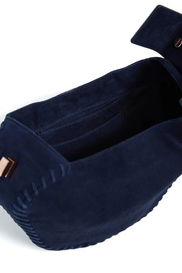 Gabriela Hearst Mini Bags WomenMen Whipstitch Demi Bag In Navy Suede