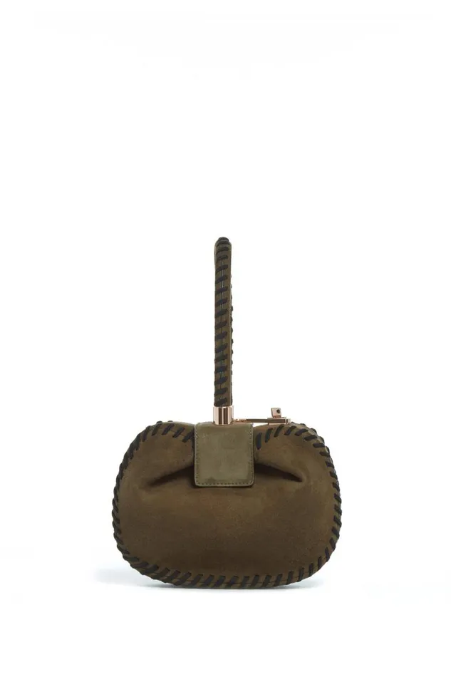 Gabriela Hearst Mini Bags WomenMen Whipstitch Demi Bag In Olive Suede