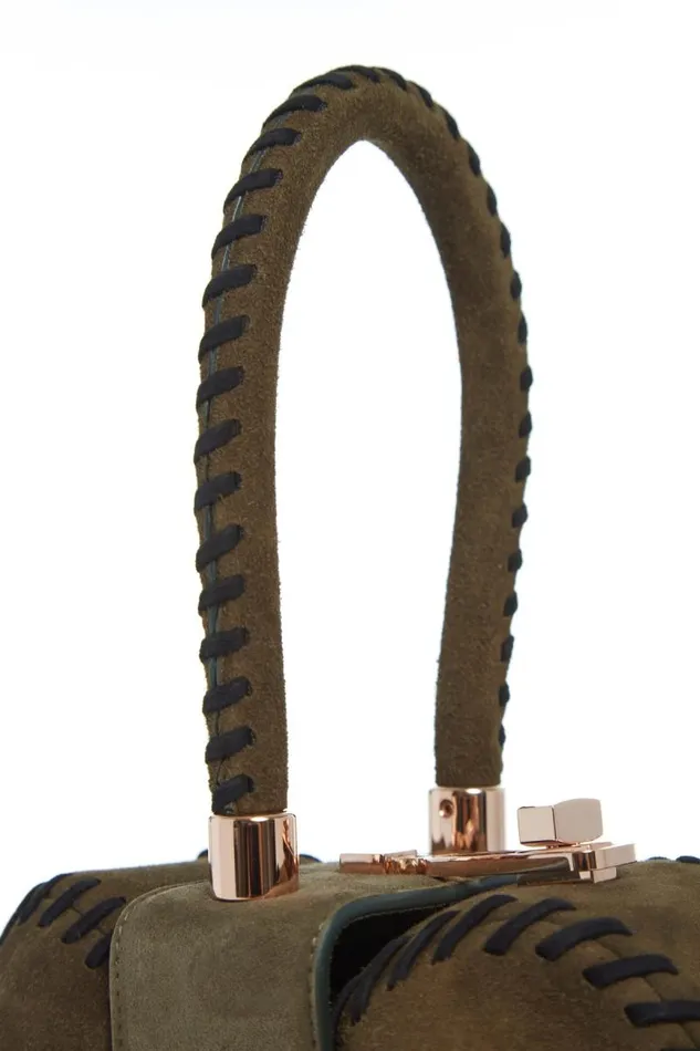 Gabriela Hearst Mini Bags WomenMen Whipstitch Demi Bag In Olive Suede
