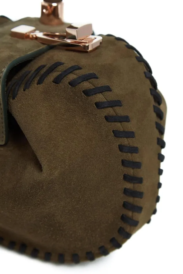 Gabriela Hearst Mini Bags WomenMen Whipstitch Demi Bag In Olive Suede