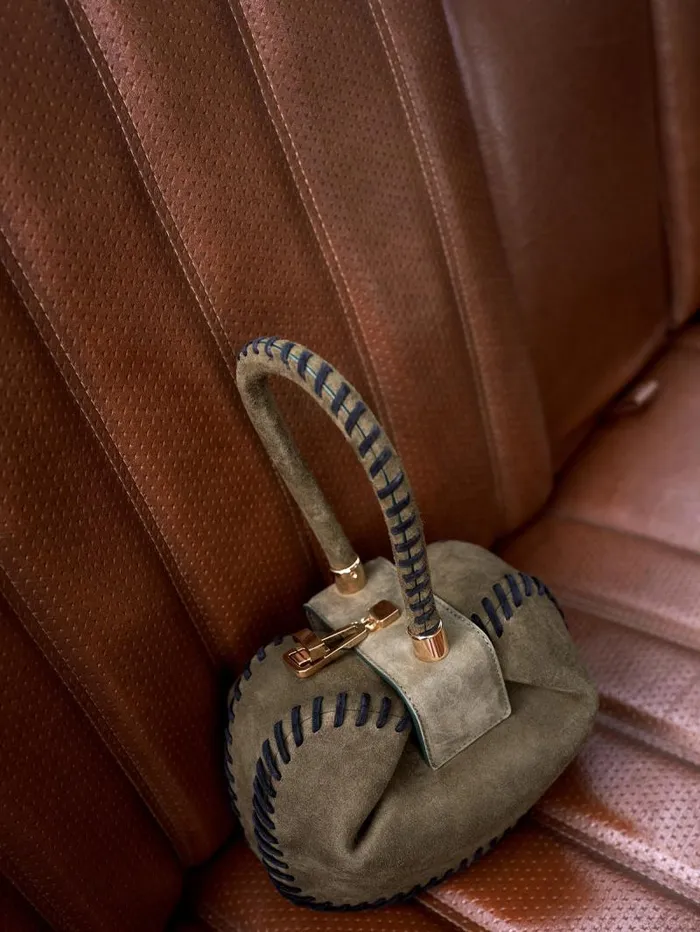 Gabriela Hearst Mini Bags WomenMen Whipstitch Demi Bag In Olive Suede