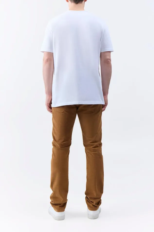 Gabriela Hearst Pants Men Anthony Five Pocket Pant In Camel Suede