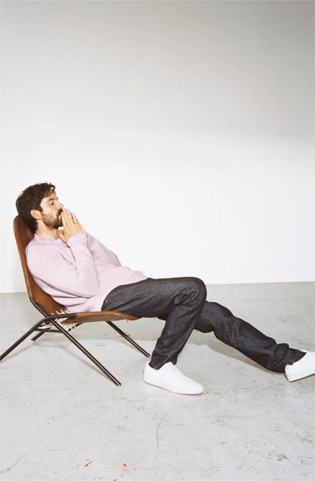 Gabriela Hearst Pants Men Anthony Five Pocket Pant In Raw Cone Denim