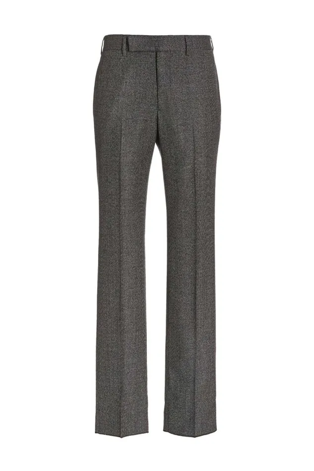 Gabriela Hearst Pants Men Ernest Pant In GreyBlack Multi Wool