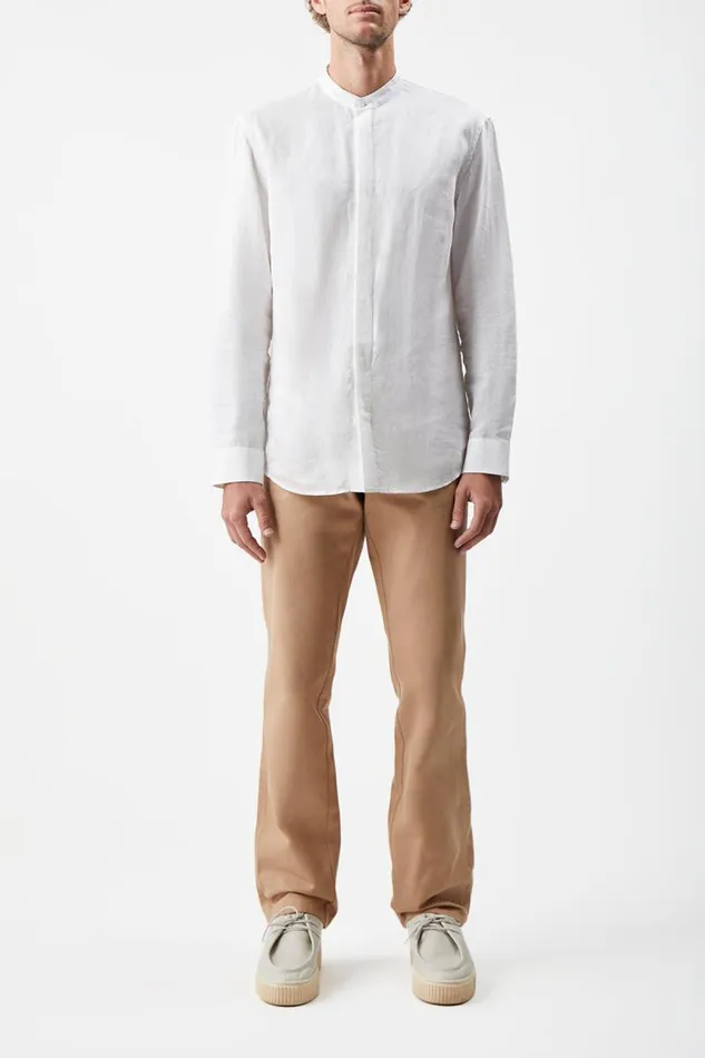 Gabriela Hearst Pants Men Rhys Pant In Camel Organic Cotton