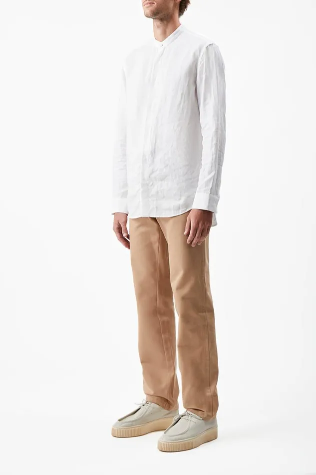 Gabriela Hearst Pants Men Rhys Pant In Camel Organic Cotton