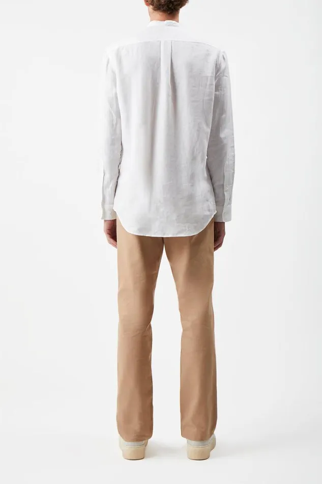 Gabriela Hearst Pants Men Rhys Pant In Camel Organic Cotton