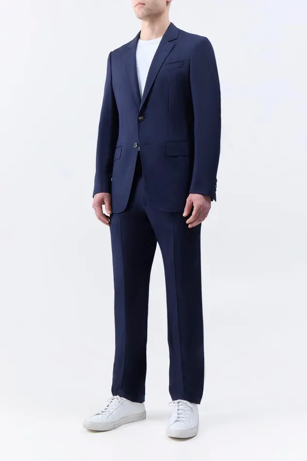 Gabriela Hearst Pants Men Sebastian Pant In Dark Navy Wool