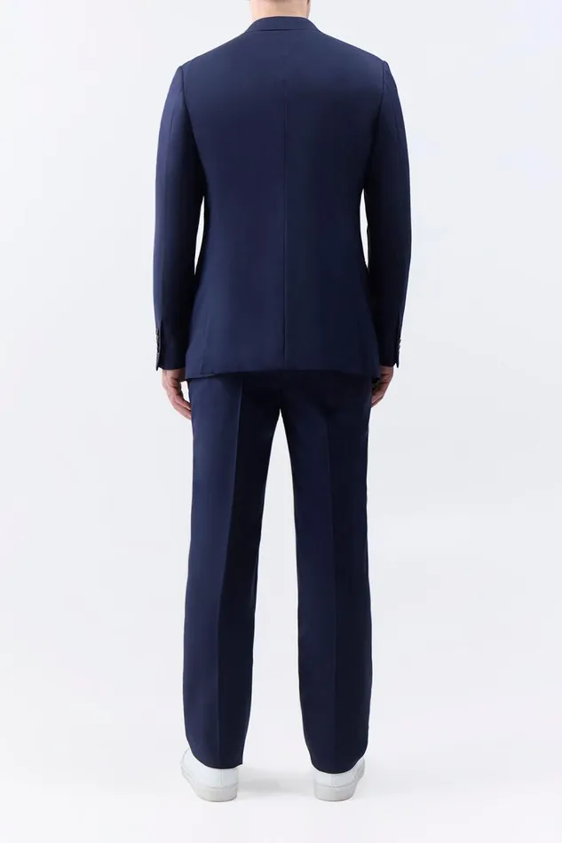 Gabriela Hearst Pants Men Sebastian Pant In Dark Navy Wool