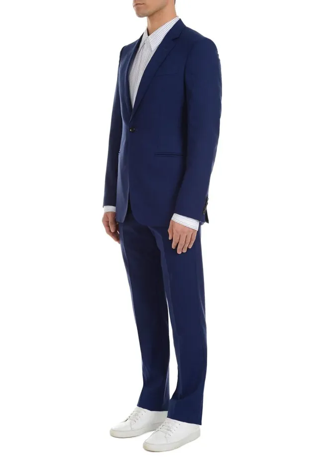 Gabriela Hearst Pants Men Sebastian Pant In Navy Wool
