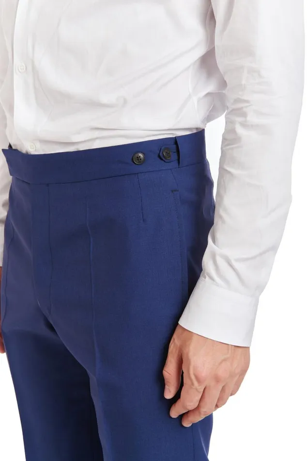 Gabriela Hearst Pants Men Sebastian Pant In Navy Wool