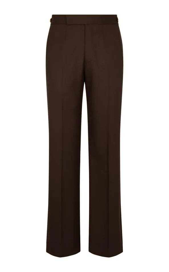 Gabriela Hearst Pants Men Vista Pant In Chocolate Superfine Wool
