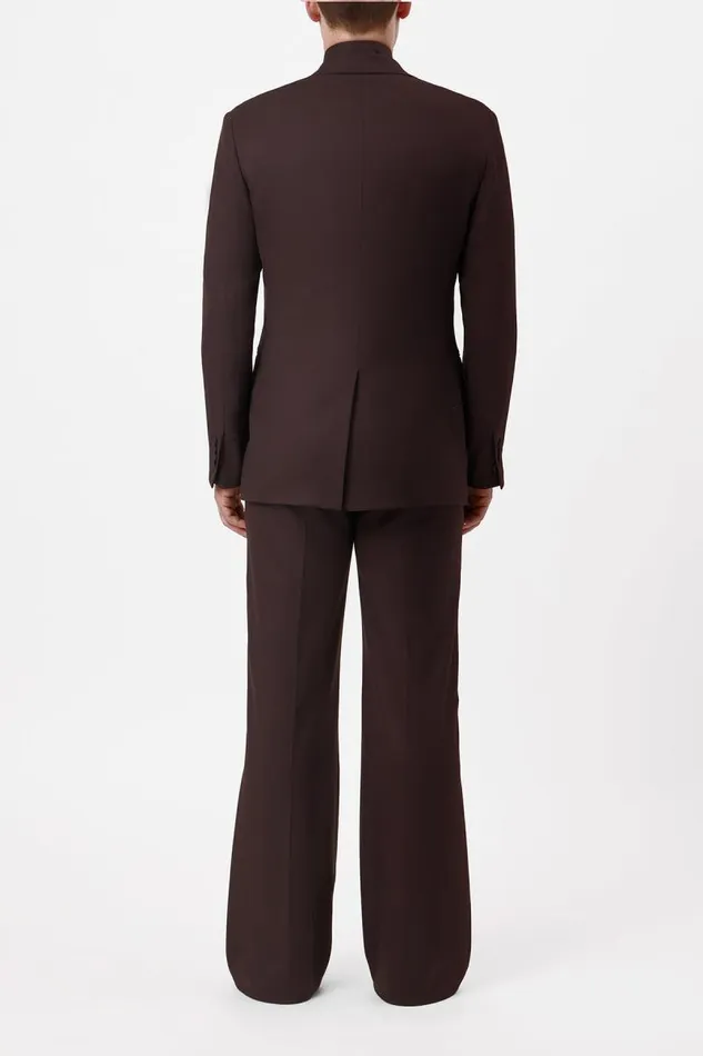 Gabriela Hearst Pants Men Vista Pant In Chocolate Superfine Wool