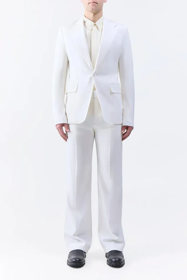 Gabriela Hearst Pants Men Vista Pant In Ivory Virgin Wool Twill