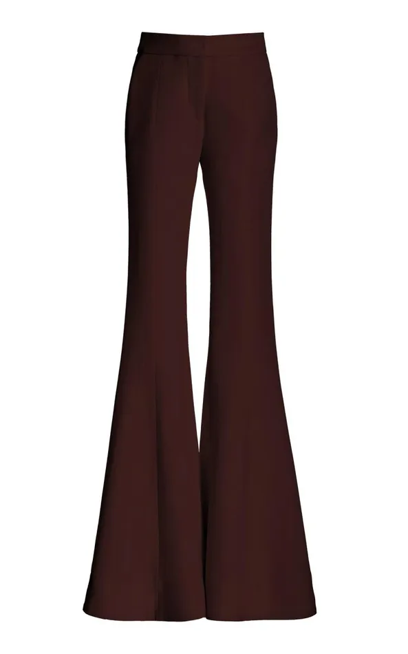 Gabriela Hearst Pants Women Desmond Pant In Deep Bordeaux Virgin Wool Crepe