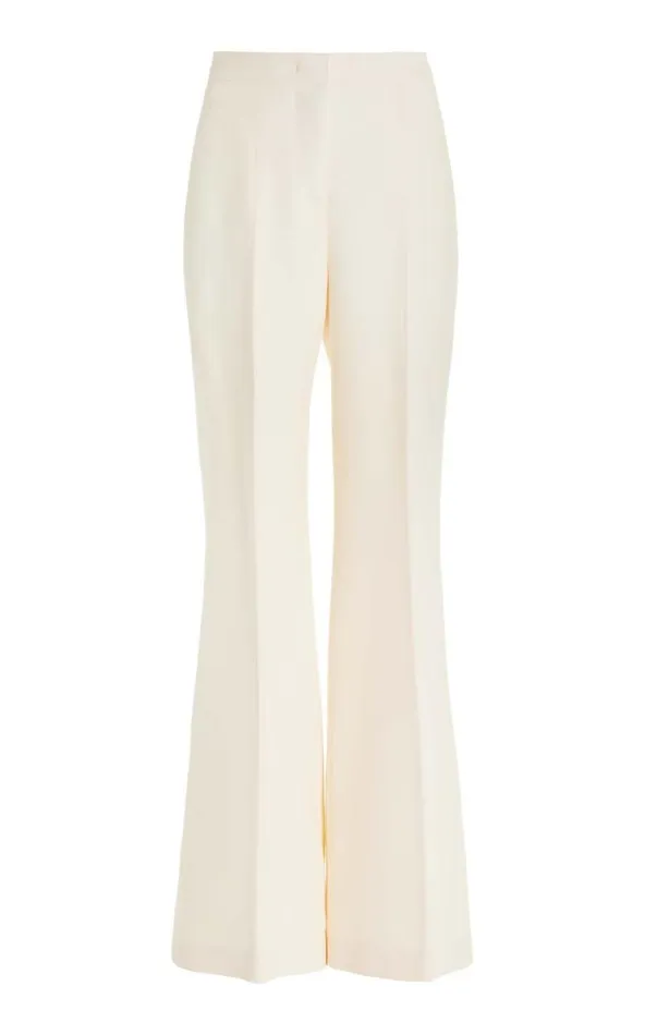 Gabriela Hearst Pants Women Ennio Pant In Ivory Wool Silk Cady