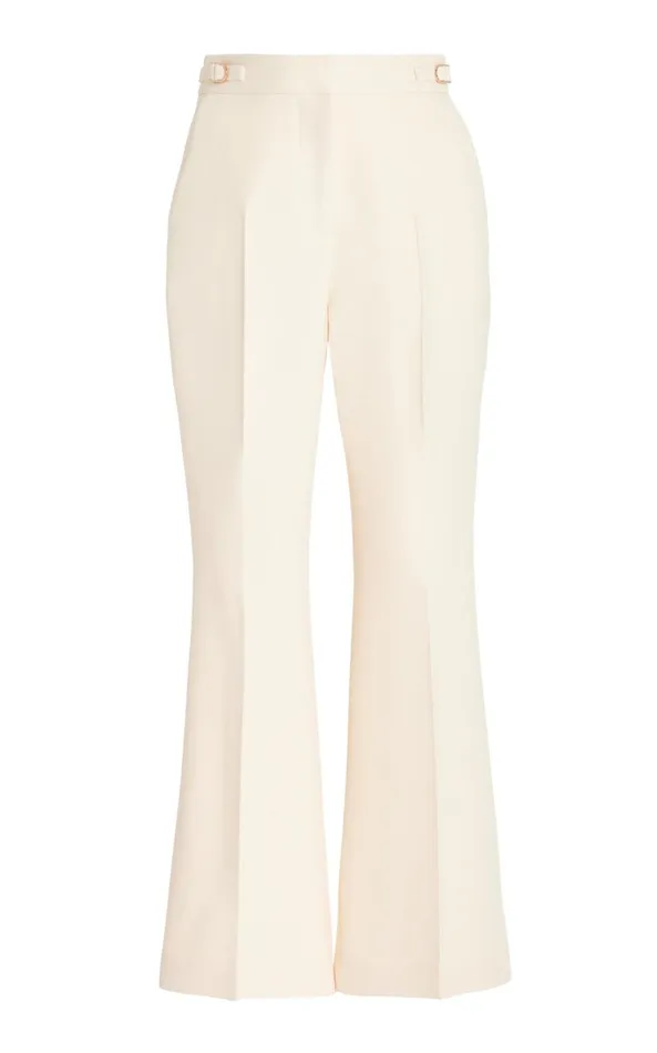 Gabriela Hearst Pants Women Gabriel Pant In Ivory Wool Silk Cady