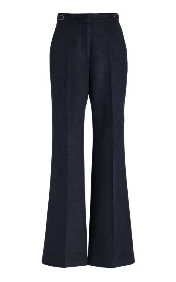 Gabriela Hearst Pants Women Jones Pant In Midnight DoubleFace Winter Silk