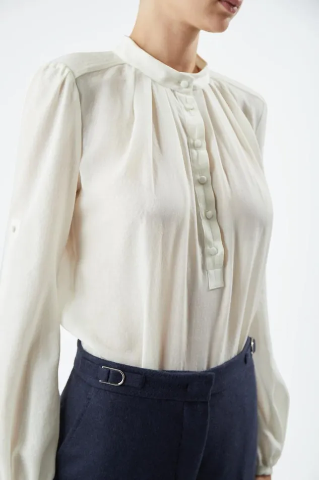 Gabriela Hearst Pants Women Jones Pant In Midnight DoubleFace Winter Silk