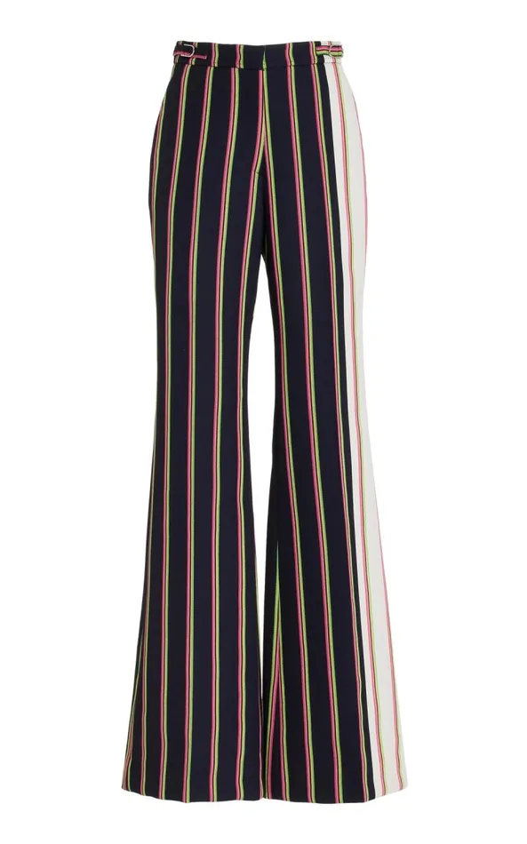 Gabriela Hearst Pants Women Jones Pant In Navy Multi Striped Wool
