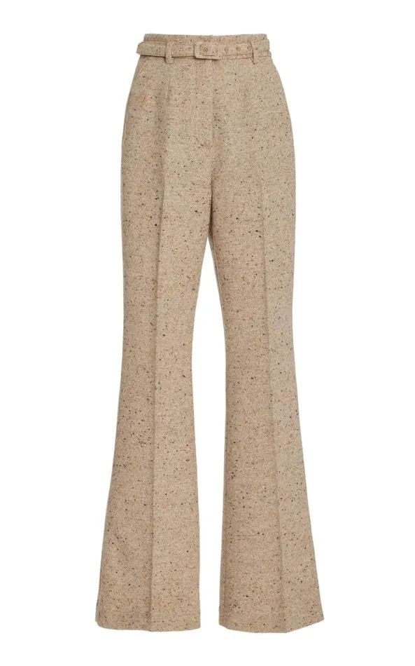 Gabriela Hearst Pants Women Josh Pant In Oatmeal Multi Cashmere Virgin Wool