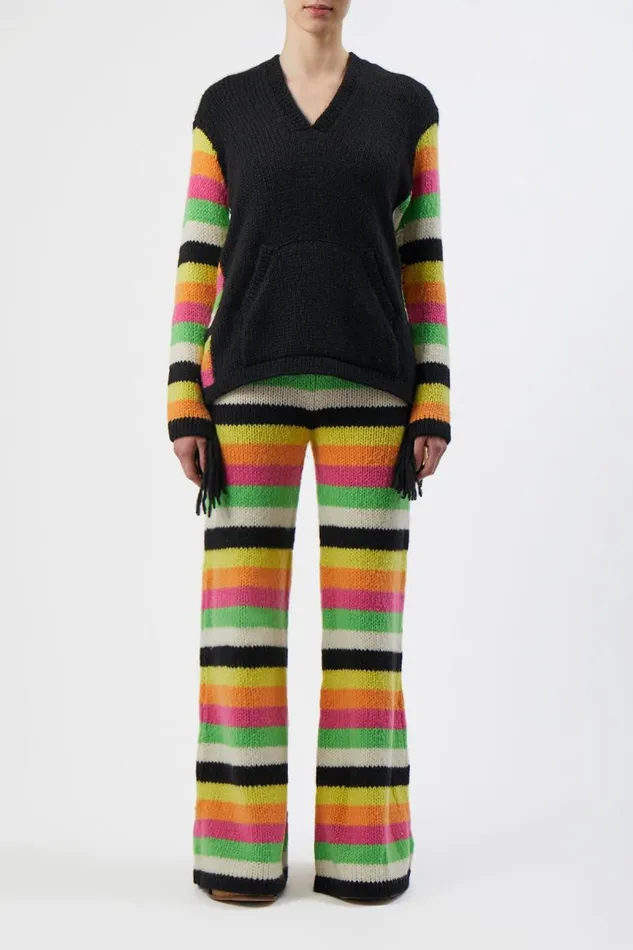 Gabriela Hearst Pants Women Liu Knit Pant In Multi Striped Cashmere